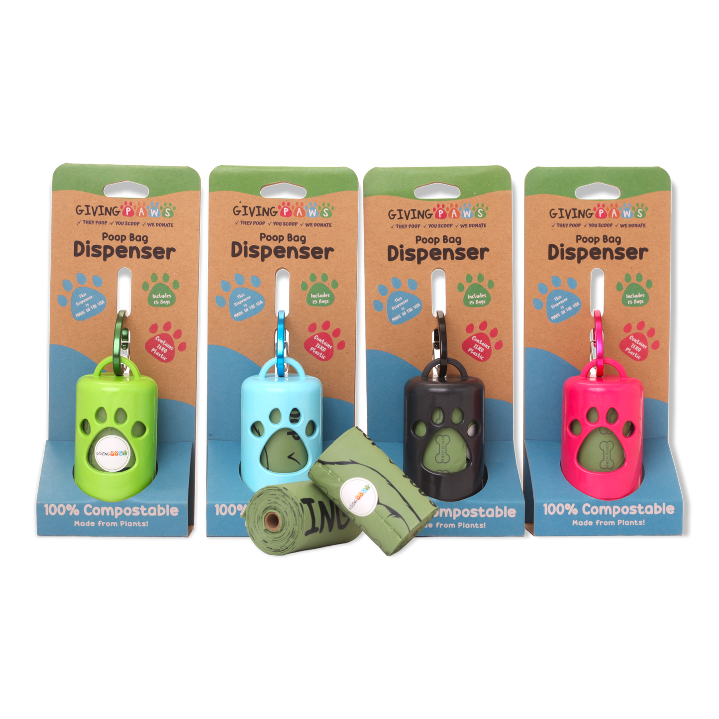 Compostable Poop Bag Dispenser