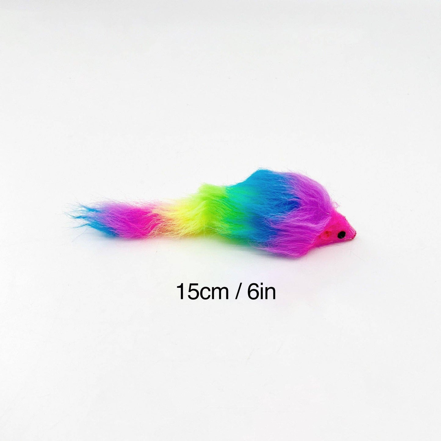 Moo - Rainbow Furry Mouse Toy