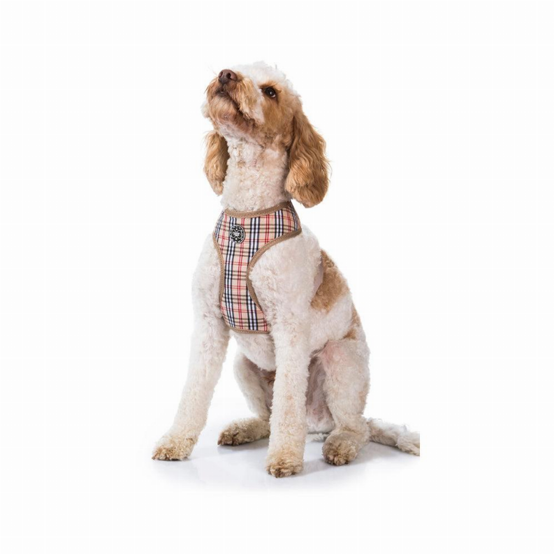 Brown Tartan Dog Harness by Hamish McBeth