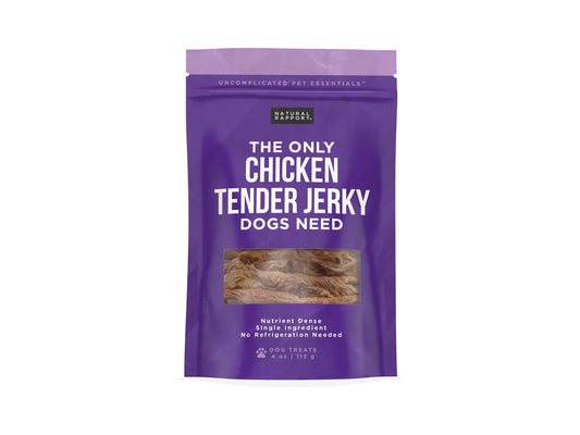 The Only Chicken Tender Jerky Dogs Need