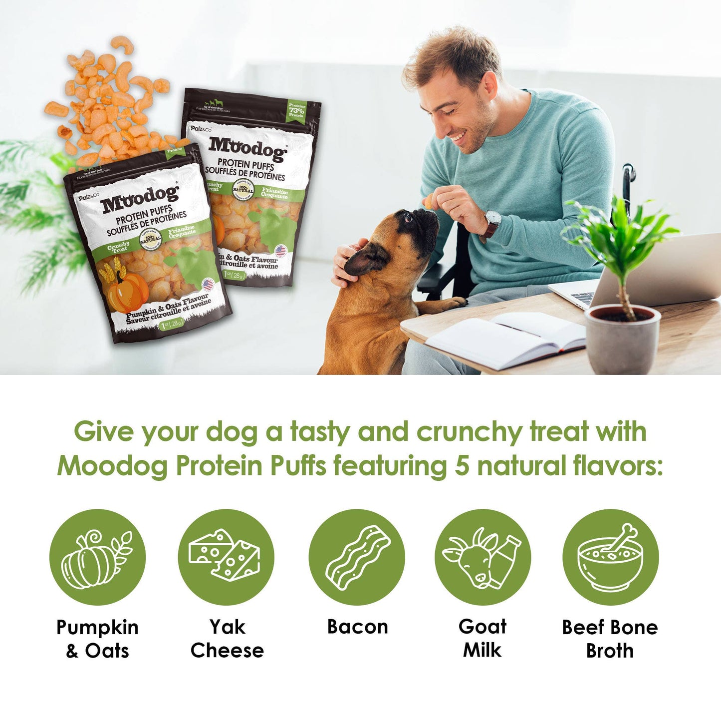 Moodog Protein Puffs