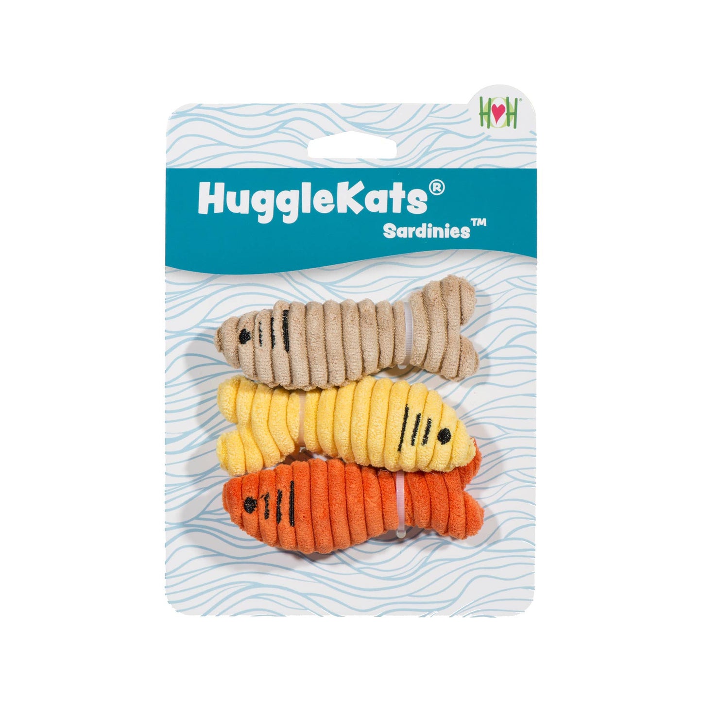 HuggleKats® Sardinies Cat Toys (3pk)