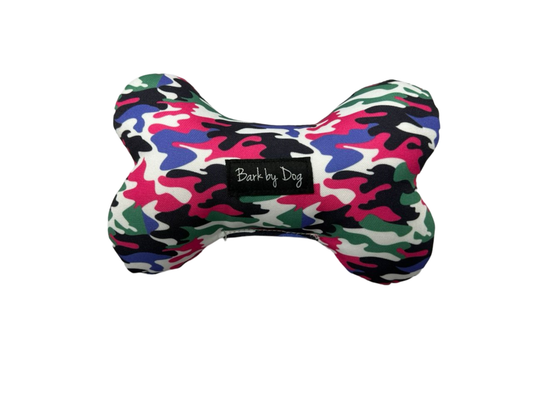 Camo Pink Bone Dog Toy