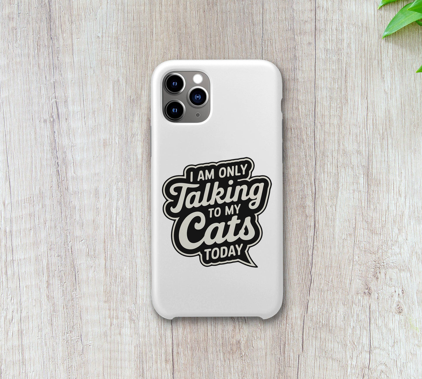 Only talking to my cats today sticker