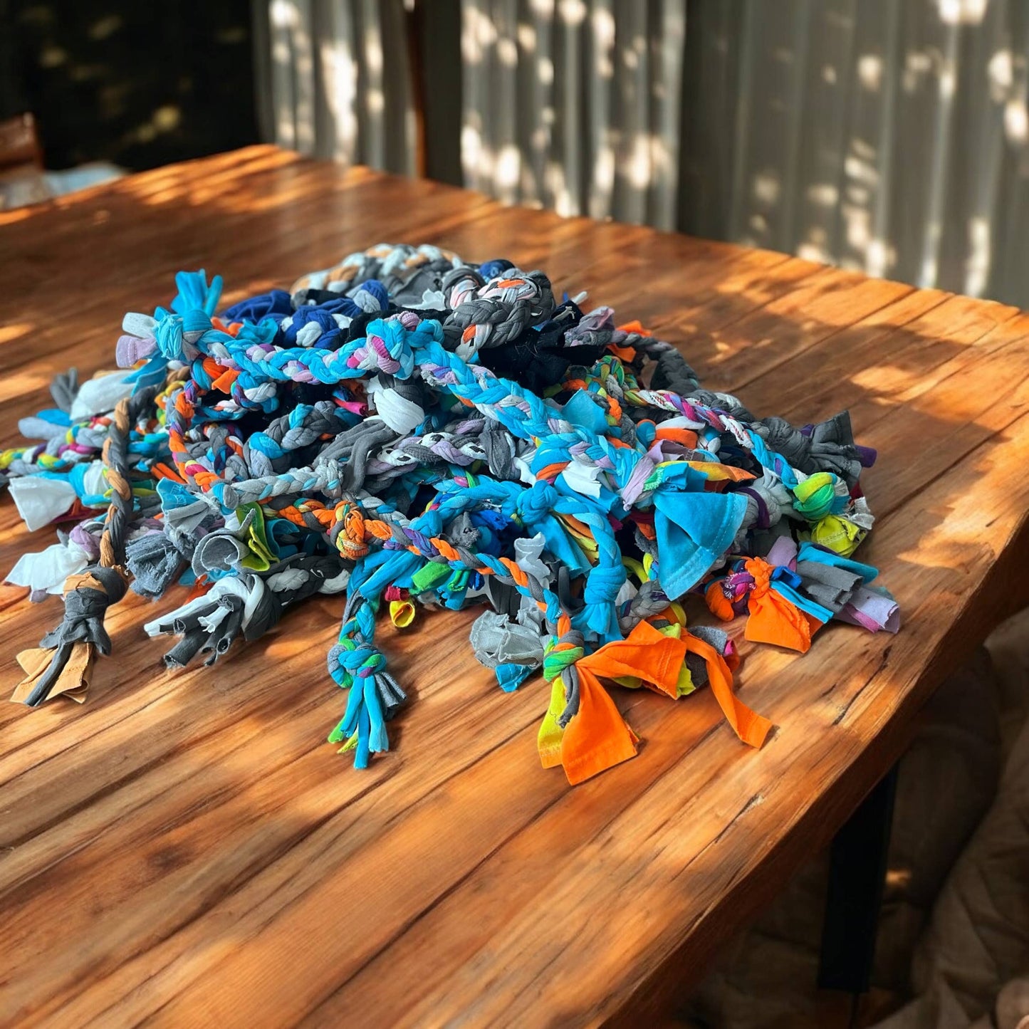 Upcycled Dog Tug Toys