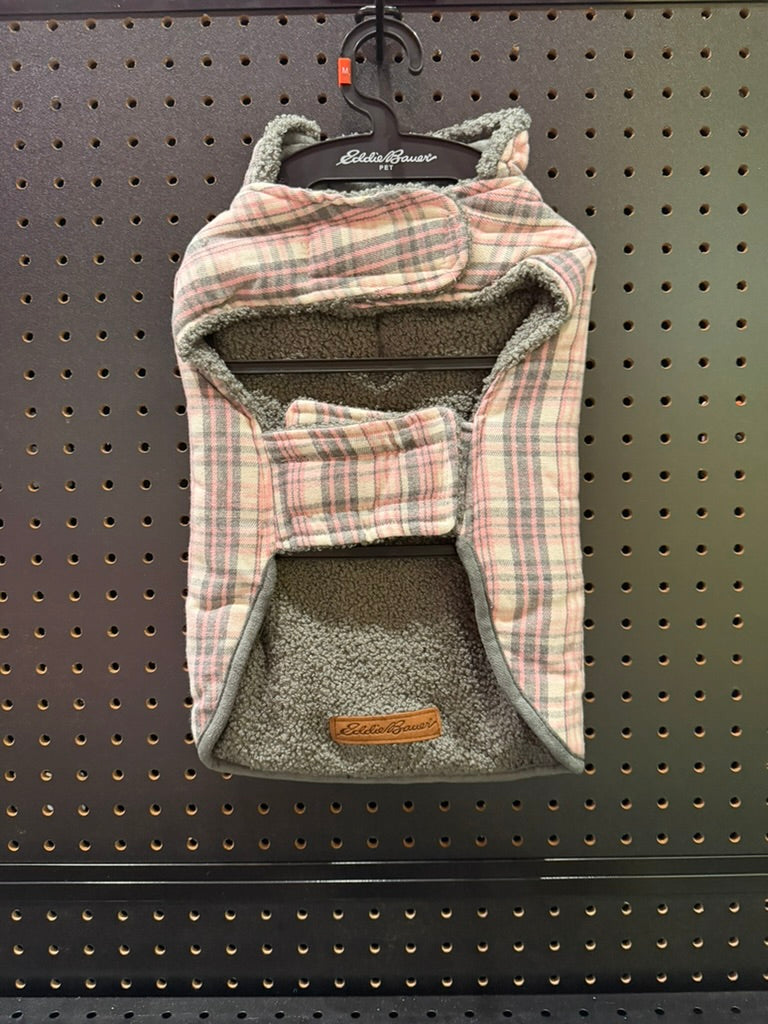 Eddie Bauer Cordova Reversible Vest - Pink Plaid