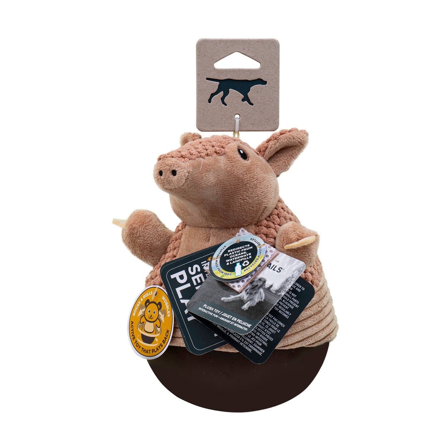 Armadillo Roly Poly Dog Toy