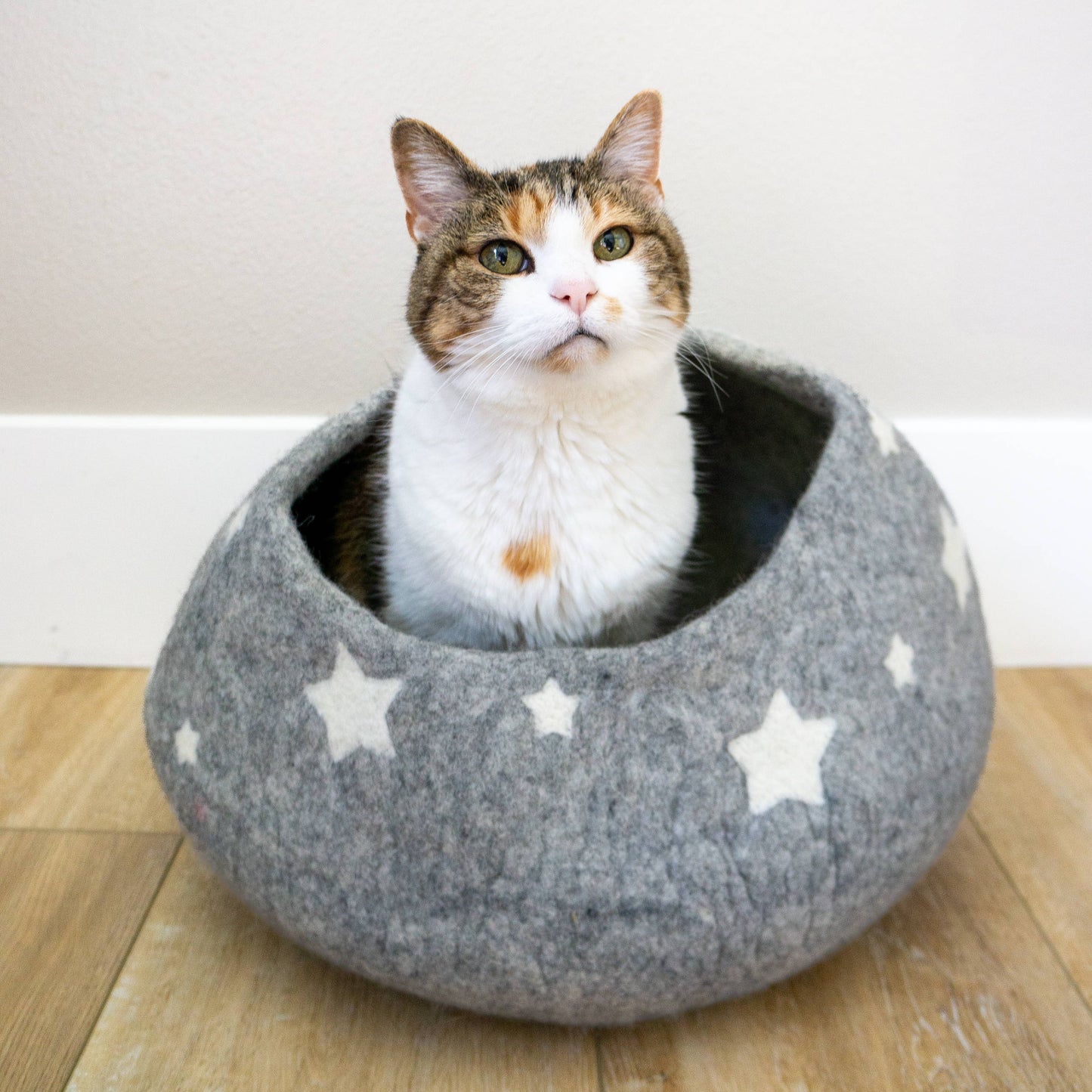 GREY Midnight Stars Eco Kitty Cave - Cat Cave
