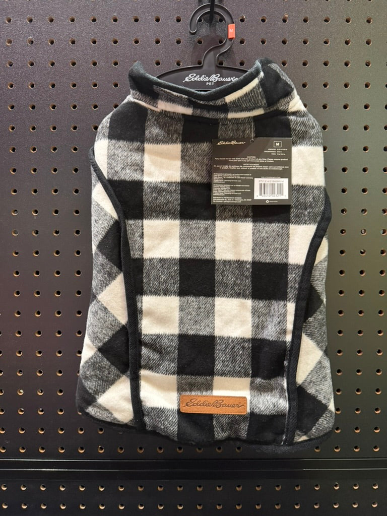 Eddie Bauer Kendall Brushed Check Vest - Black/White