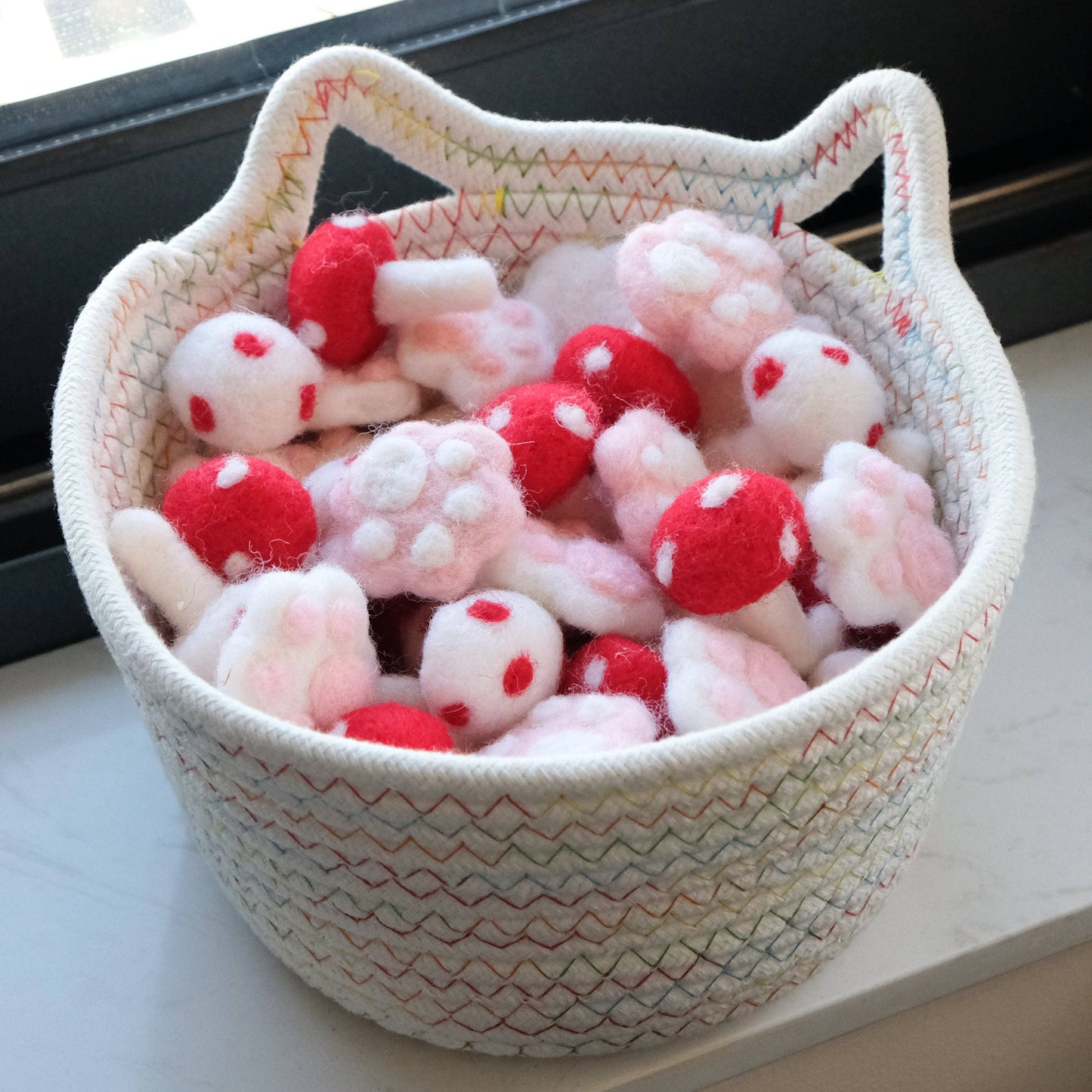 Handmade Wool Felt Cat Toy Set –Paws