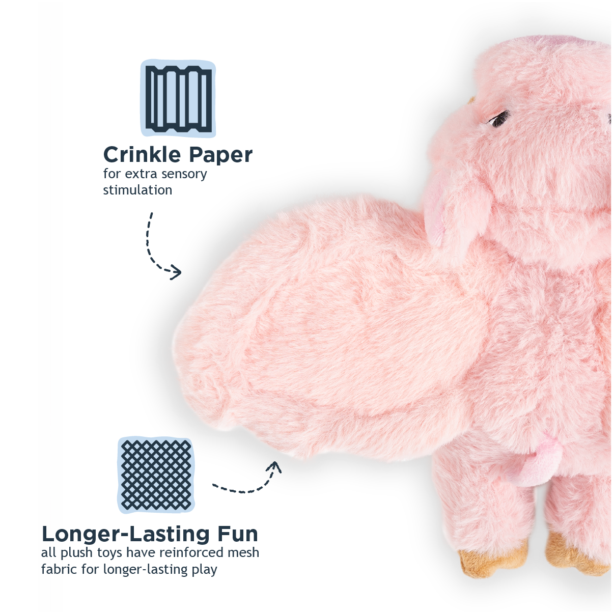 Pig Fling and Fetch Toy for Dogs