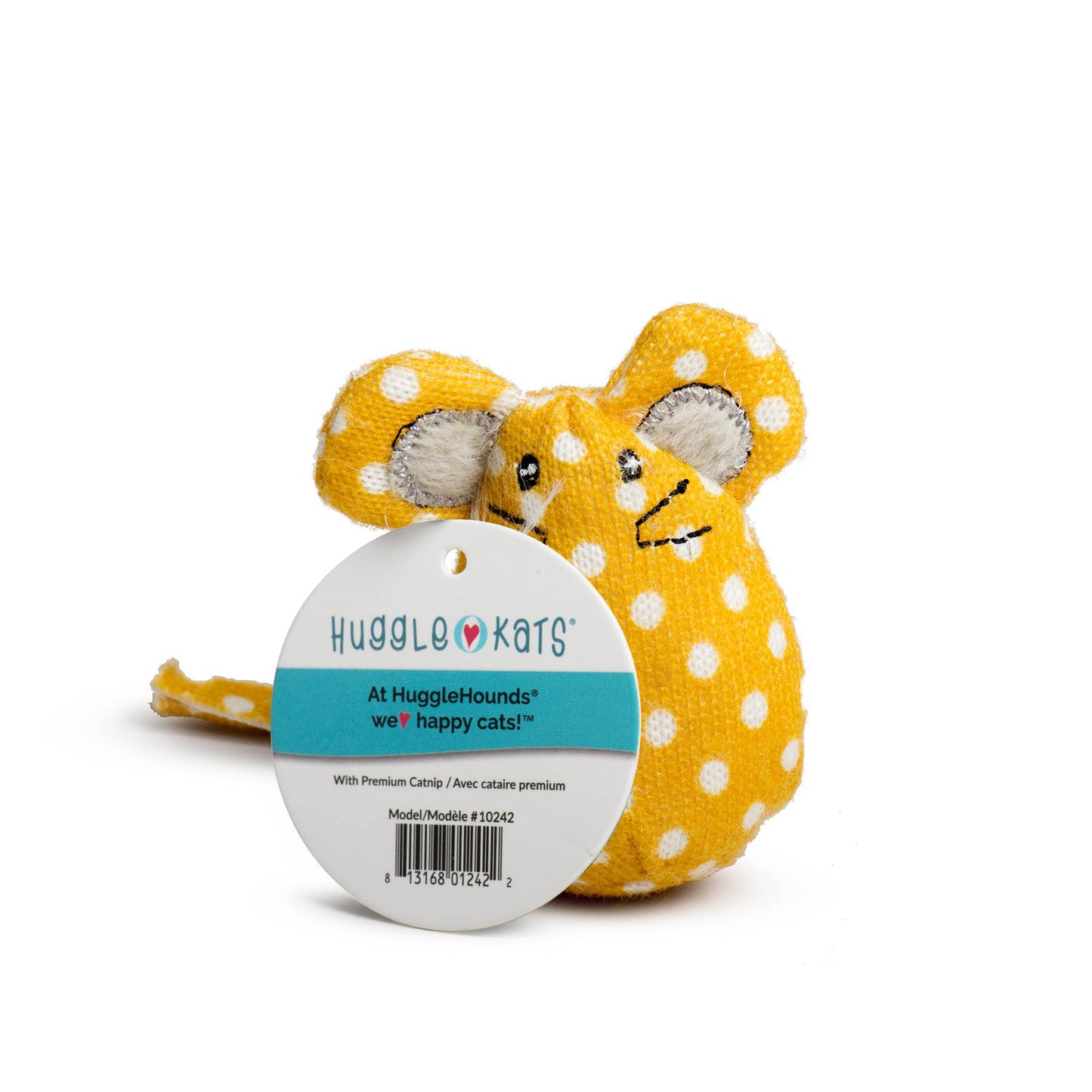 HuggleKats® PolkaDot Mice Cat Toys Counter Bucket
