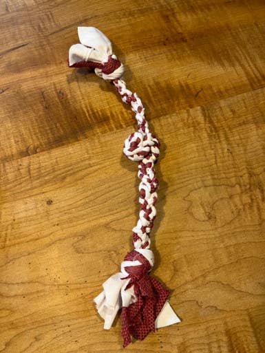 Upcycled Dog Tug Toys
