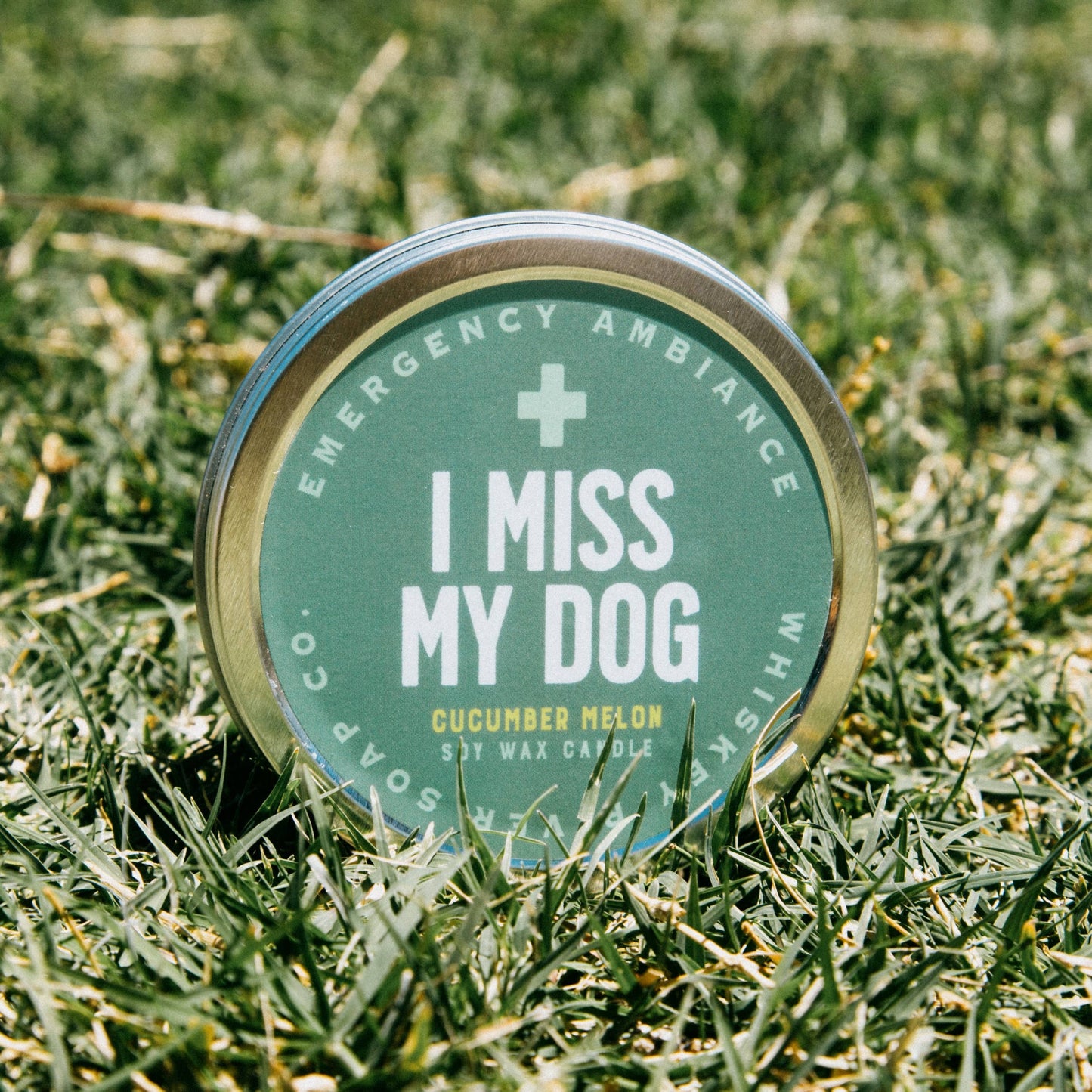 I Miss My Dog Emergency Ambiance Travel Tin | Funny Candle