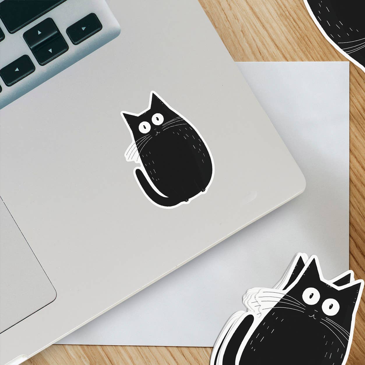 Funny Black Cat Sticker