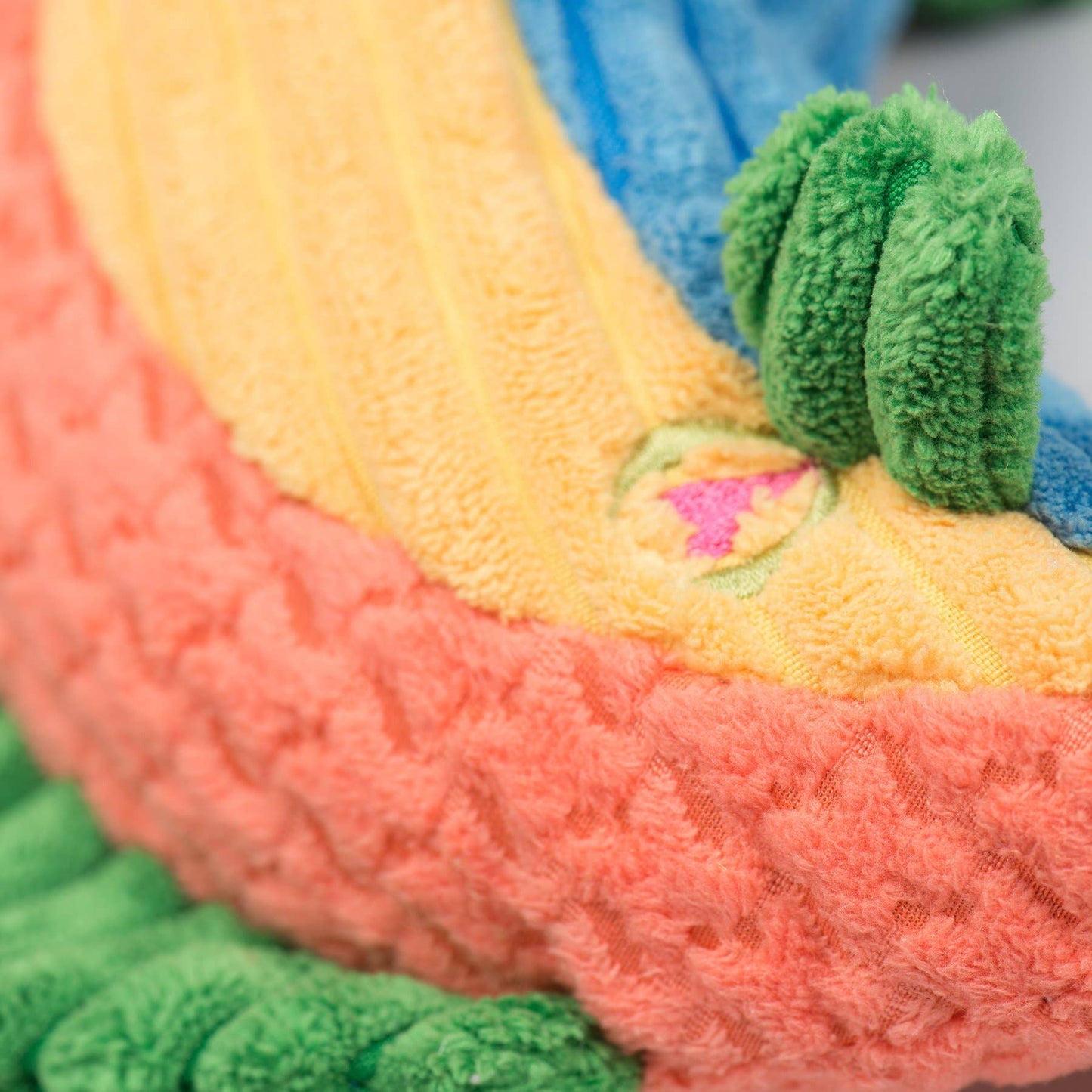 Raucous Rainbow Trout Knottie® Plush Dog Toy