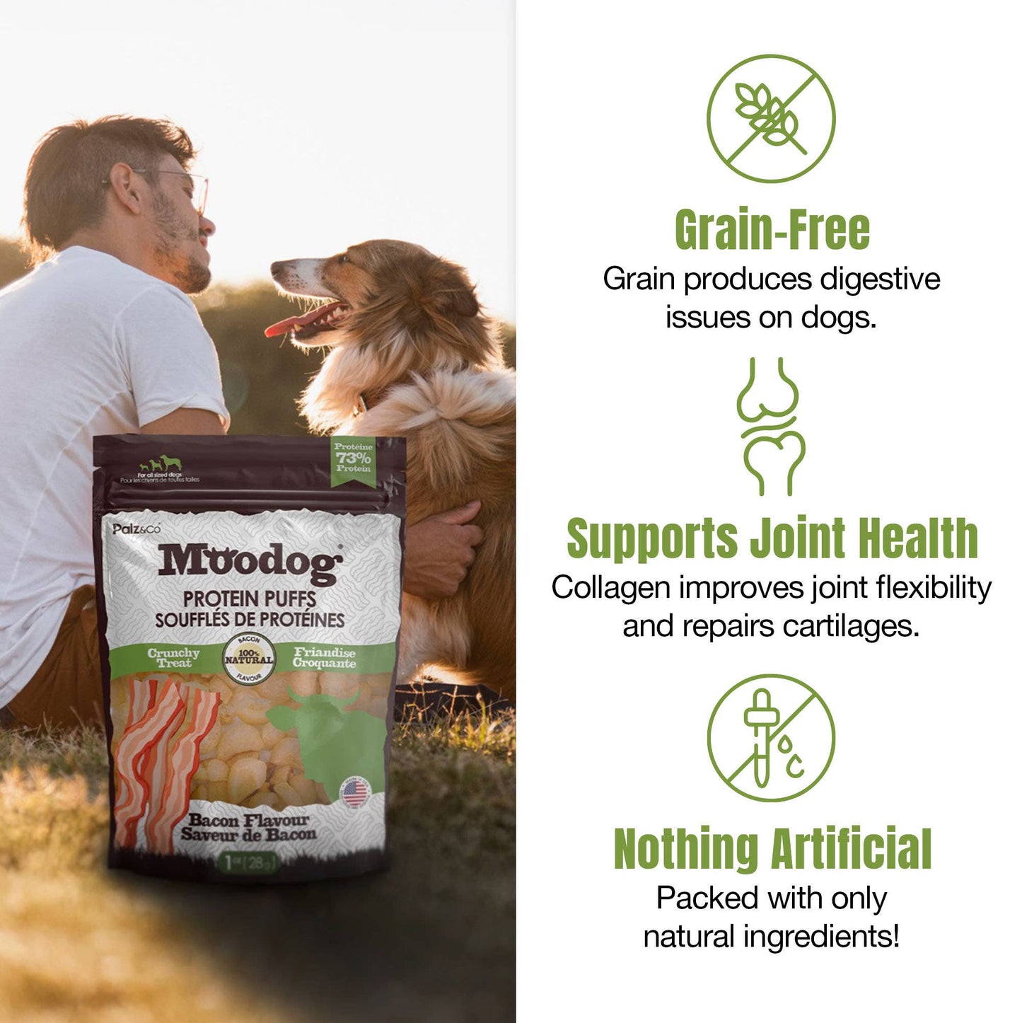 Moodog Protein Puffs