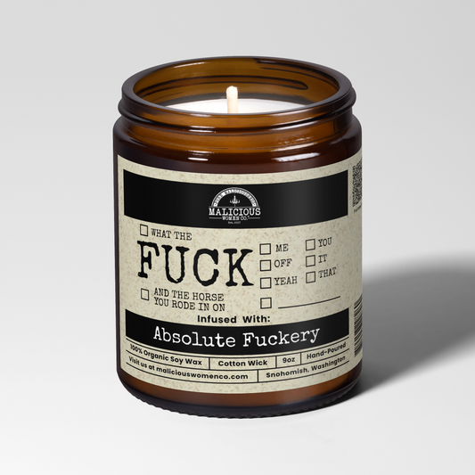 All The Fucks | 9oz Candle | Malicious Women Candle Co.