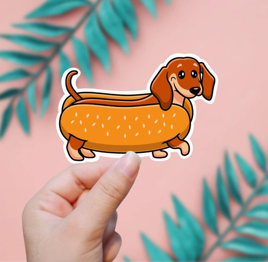 Hotdog Dog Sticker