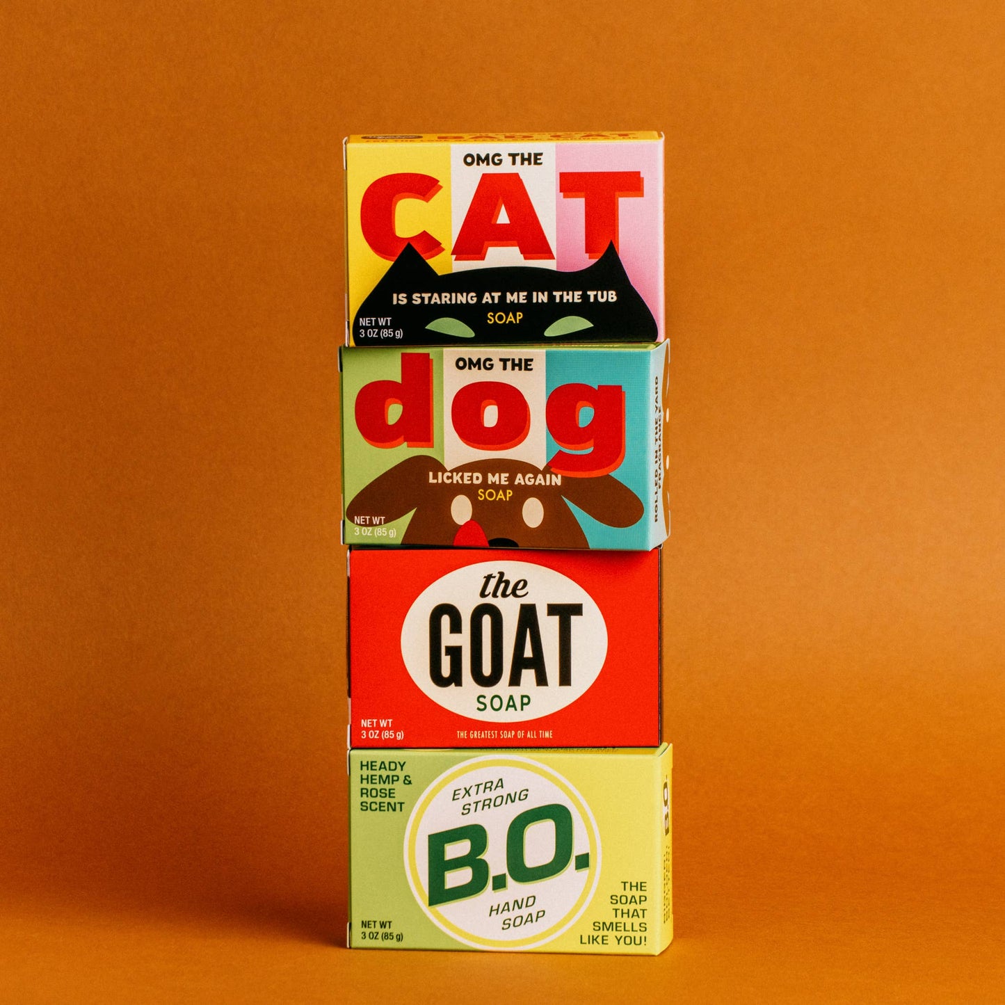 OMG The Cat Triple Milled Boxed Bar Soap | Funny Soap