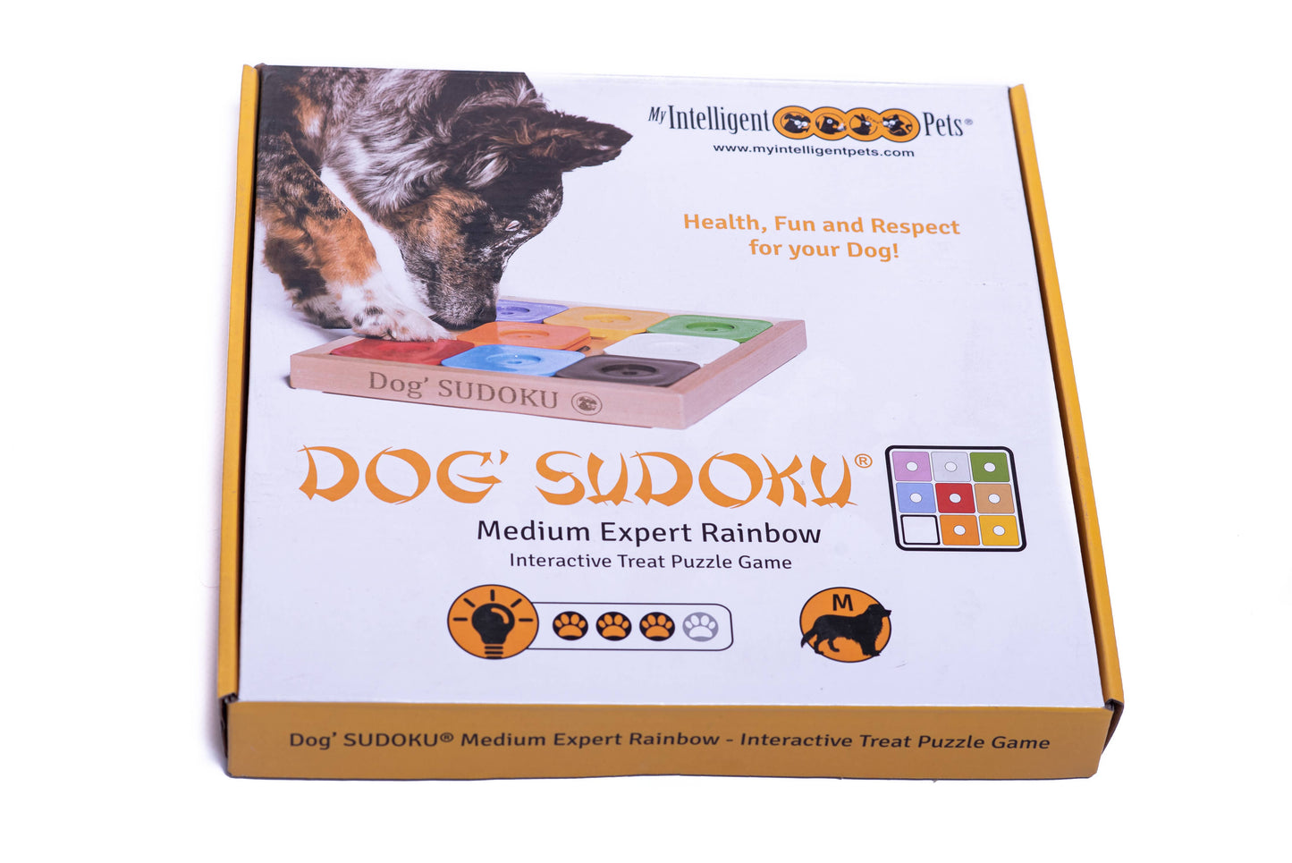 Dog' SUDOKU Medium Expert Rainbow - intelligent dog puzzle