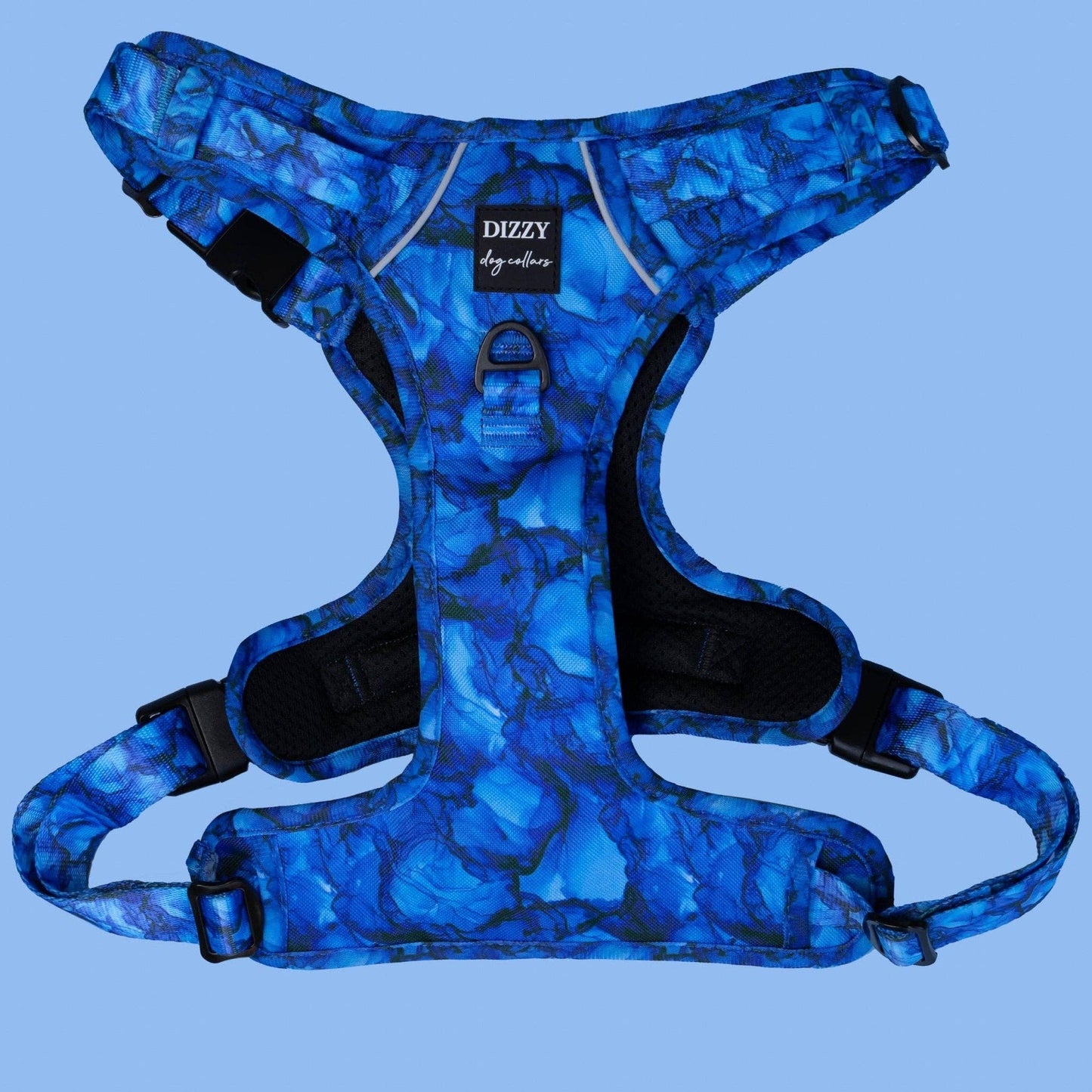 No Pull Dog Harness | Step in | Reflective | Heavy Duty | Easy Reach Handle | Blue Marble
