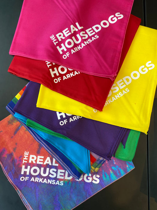 The Real House Dogs of Arkansas Dog Bandana