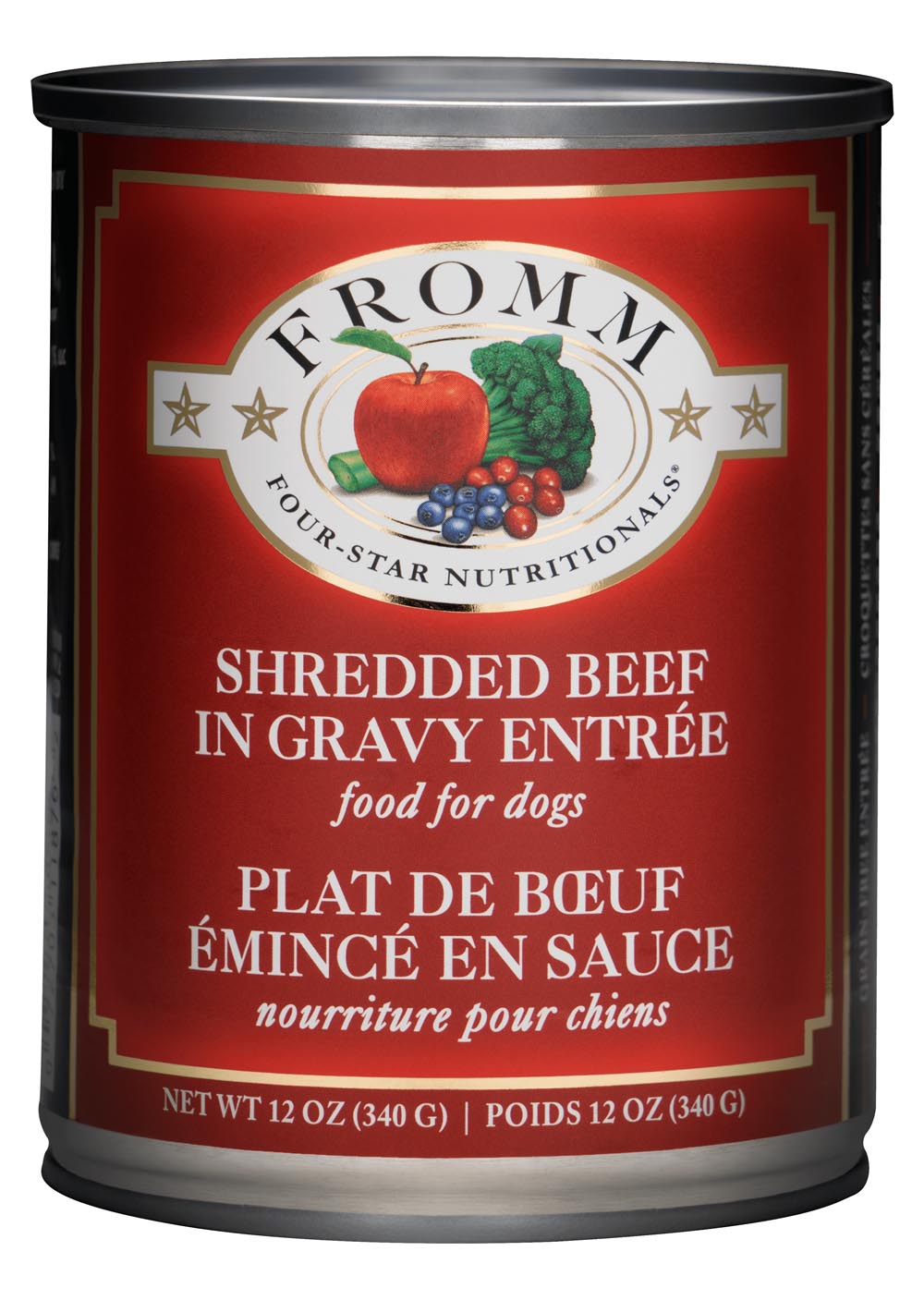 Fromm Four Star GF Shredded Beef Dog Food Wet