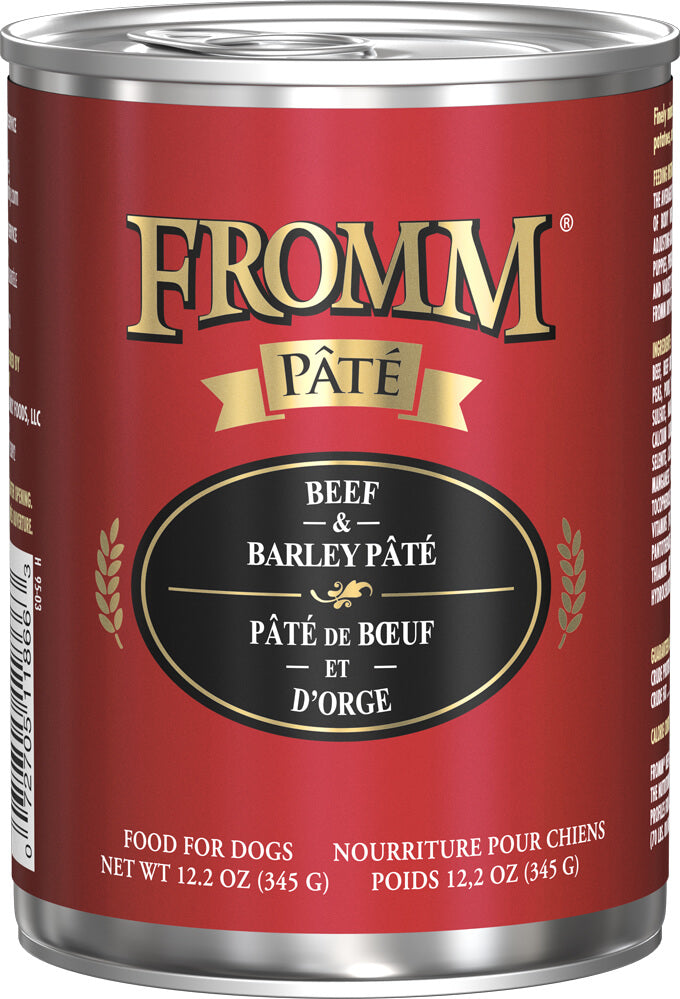 Fromm Pate Beef & Barley Dog Food Wet