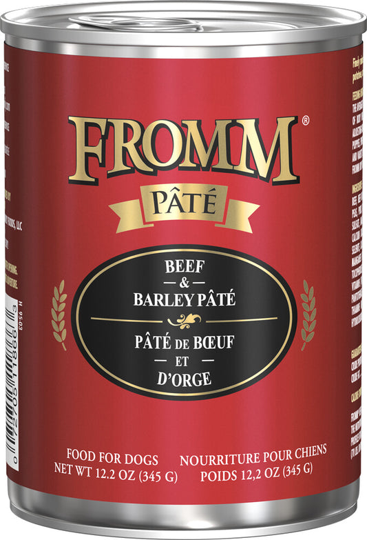 Fromm Pate Beef & Barley Dog Food Wet