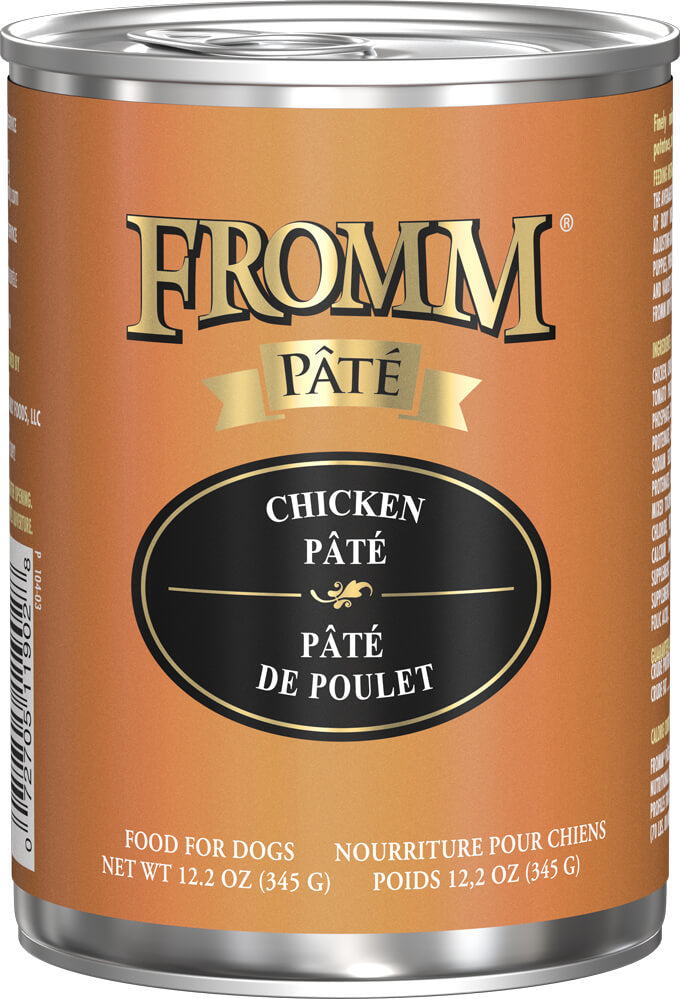 Fromm Pate GF Chicken Dog Food Wet