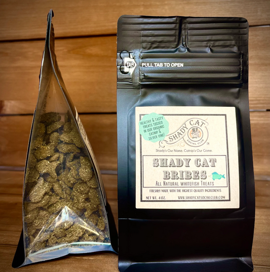 Whitefish, Catnip and Silver Vine Shady Cat Bribes Cat Treats