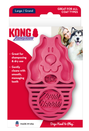 KONG® ZoomGroom® Raspberry Brush Large