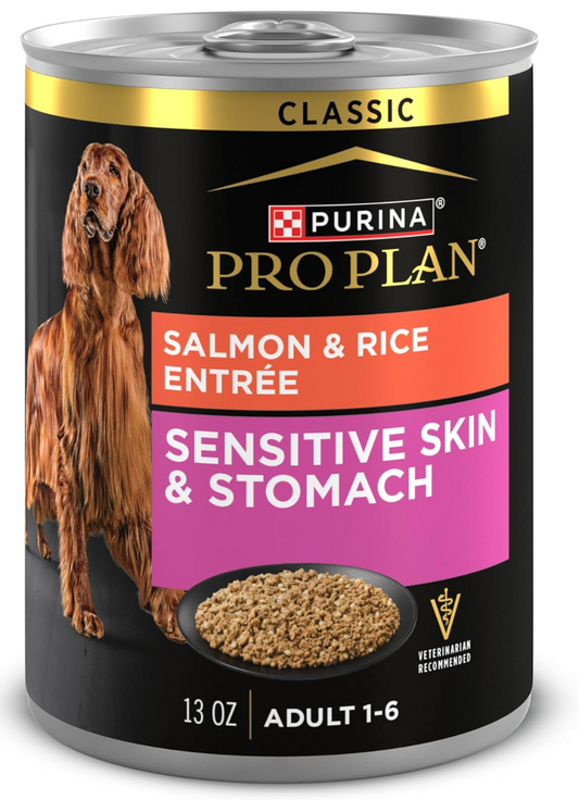 Pro Plan Sensitive Skin & Stomach Salmon & Rice 13 oz. Can