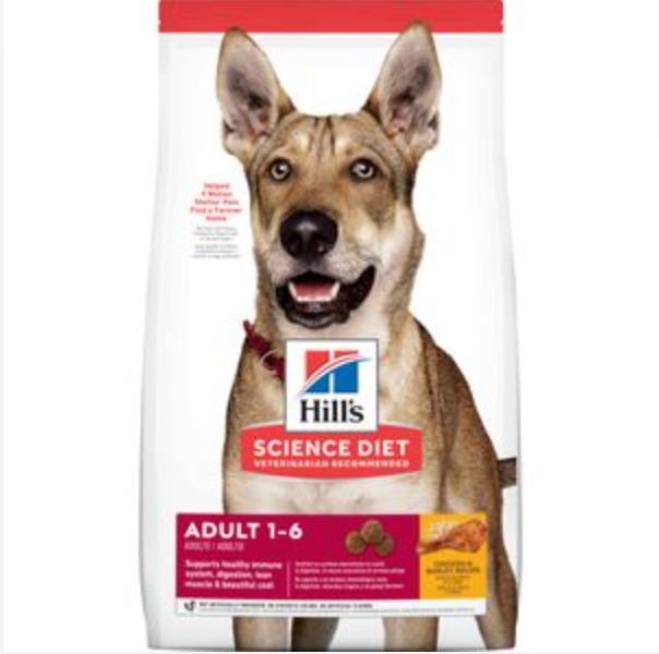Hill's Science Diet Adult Dry Dog Food, Chicken & Barley Recipe