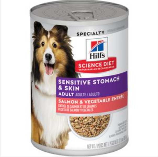 Hill's Science Diet Adult Canned Dog Food, Sensitive Stomach & Skin