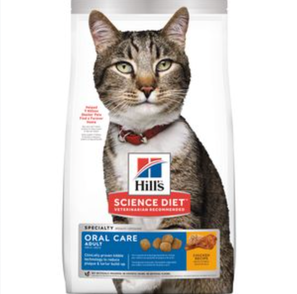 Hill's Science Diet Adult Oral Care Dry Cat Food, Chicken Recipe