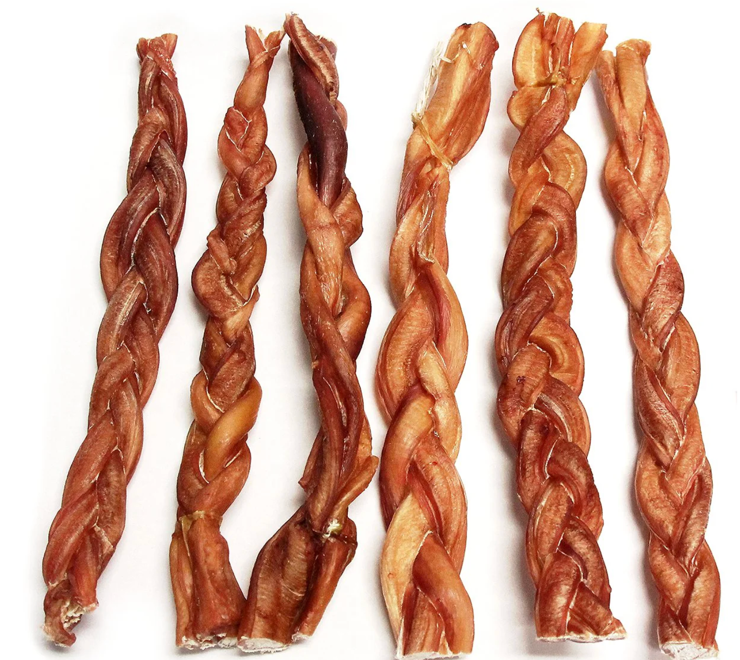 12" Thick Braided Bully Sticks - Odor Free (Bulk)