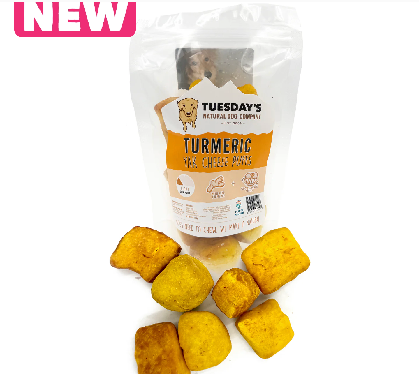 Turmeric Yak Cheese Puffs - 4 oz