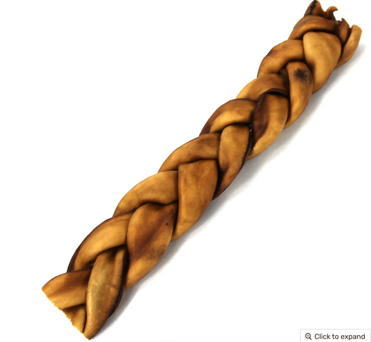 12" Jumbo Braided Collagen Sticks (Bulk)