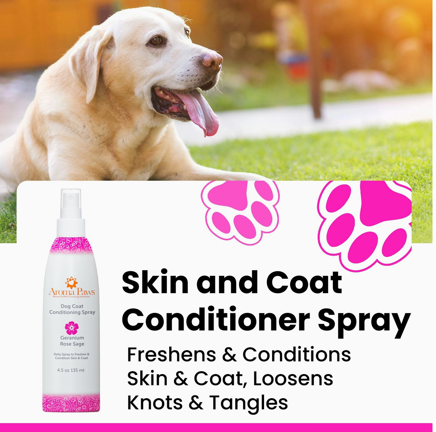Aroma Paws Dog Conditioning Spray