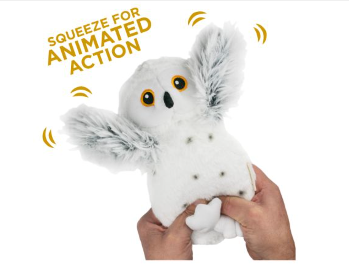 Plush Animated Snow Owl