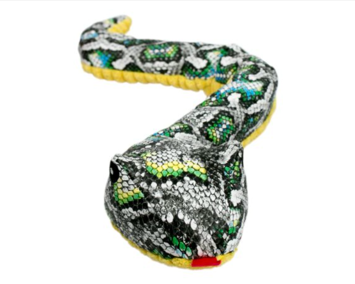Plush Snake Squeaker Toy