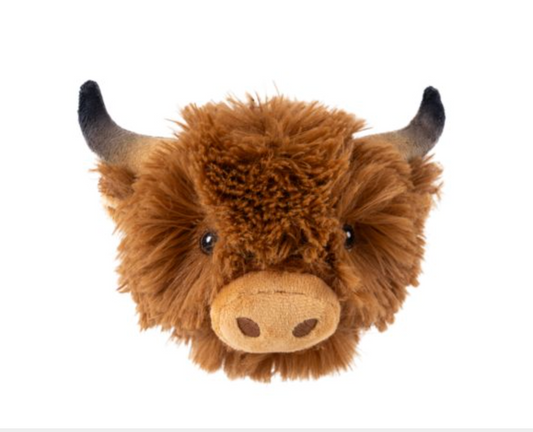 Highland Cow Head 2-in-1 Dog Toy