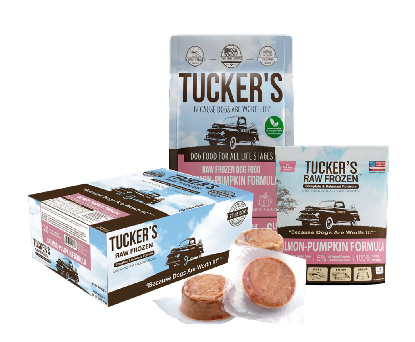 Tucker's Raw Frozen Dog Food - Salmon & Pumpkin Formula