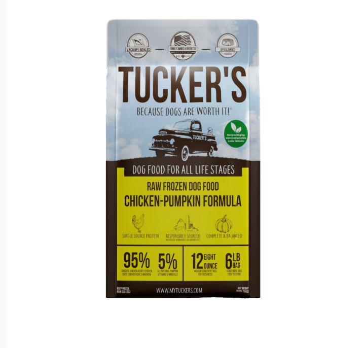 Tucker's Raw Frozen Dog Food - Chicken & Pumpkin Formula