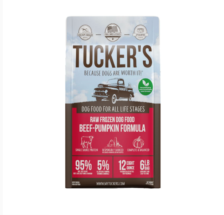 Tucker's Raw Frozen Dog Food - Beef & Pumpkin Formula