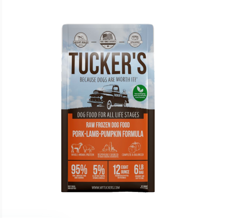 Tucker's Raw Frozen Dog Food - Pork, Lamb, & Pumpkin Formula