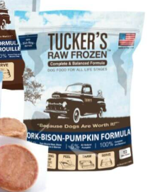 Tucker's Raw Frozen Dog Food - Pork, Bison & Pumpkin Formula