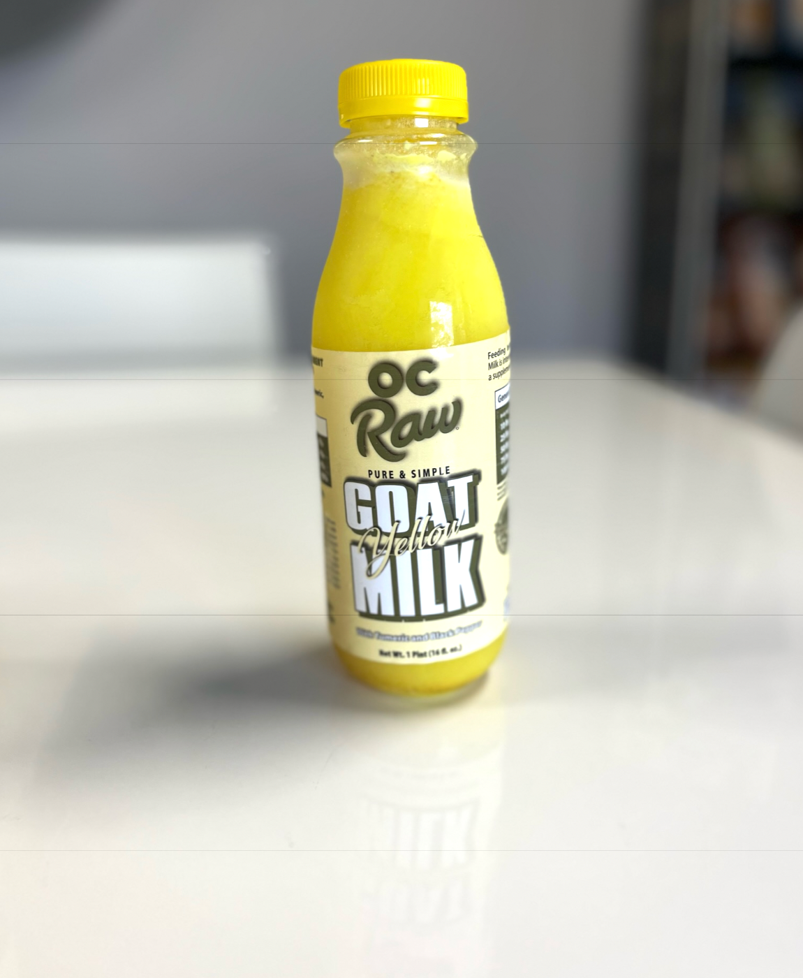 OC Raw Yellow Goat Milk with Tumeric & Black Pepper